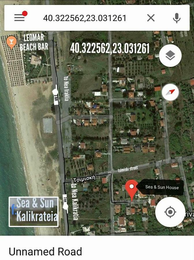Villa Sea & Sun House Nea Kallikrateia Exterior foto
